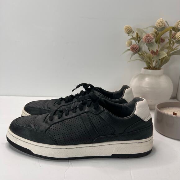 Vince Mason Perforated Leather Casual Sneaker Black Men\'s 10M/EU 44 main image 9